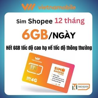  Sim vietnamobile data 4g vào mạng 1 năm miễn phí 12 tháng 7GB Ngày 210GB tháng 