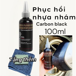 Chai phục hồi nhựa nhám Canon black, chai 100ml, nhuộm nhựa đen sâu, chống UV, thấm nước,