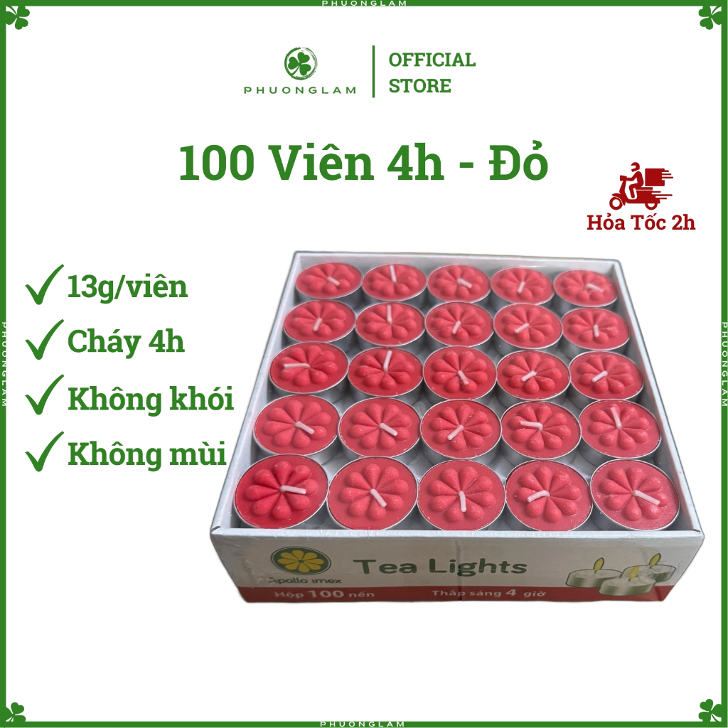 Nến xông thảo mộc 4 giờ dùng tinh dầu xua côn trùng