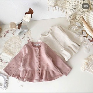  Áo khoác len xuất dư xịn Cutemily Baby dáng tiểu thư bánh bèo cho bé gái 