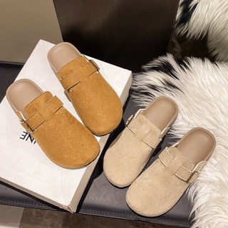  Sục Nữ Da Lộn Unisex Đế Cao Su Giả Trấu Siêu Êm - Sục Da Lộn 2 Màu Hàng QCCC - Dép Sục Nữ Hottrend 