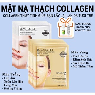  Combo 10 - 20 gói Mặt Nạ Thủy Tinh Bioaqua Thạch Collagen Phục Hồi Và Làm Mờ Vết Nhăn Hiệu Quả 
