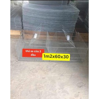 lồng thỏ sinh sản 60x 1,2m 6 ô sắt fun 2,8 li đều mã kẽm chống rỉ chuyên thỏ thịt chuyên trang trại