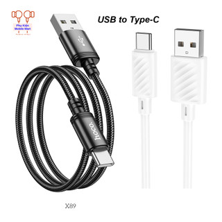  Cáp Sạc USB to Type-C – Sạc Nhanh 3A 5A Truyền Dữ Liệu 480Mbps Dây Bền Chống Gãy Gập 