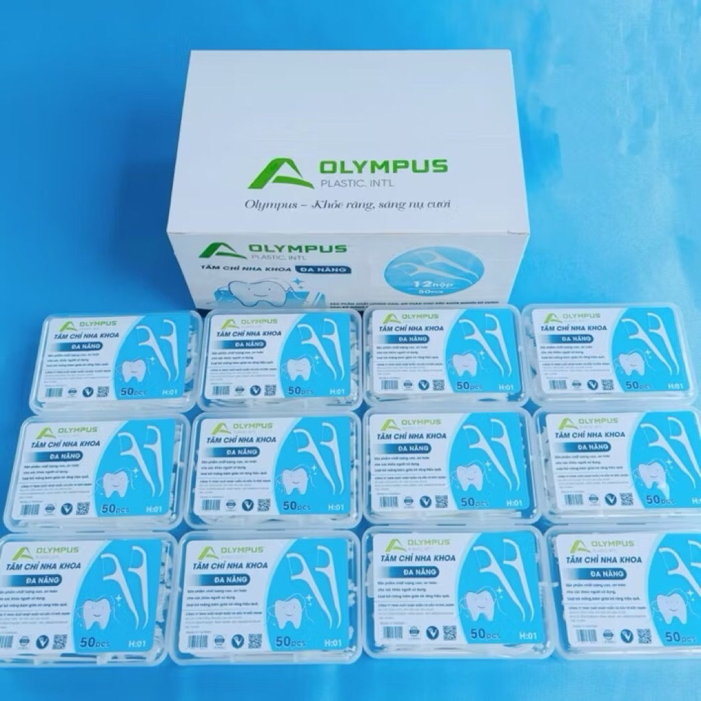 [ Chính hãng ] Combo 6 -12 hộp tăm chỉ OLYMPUS cao cấp