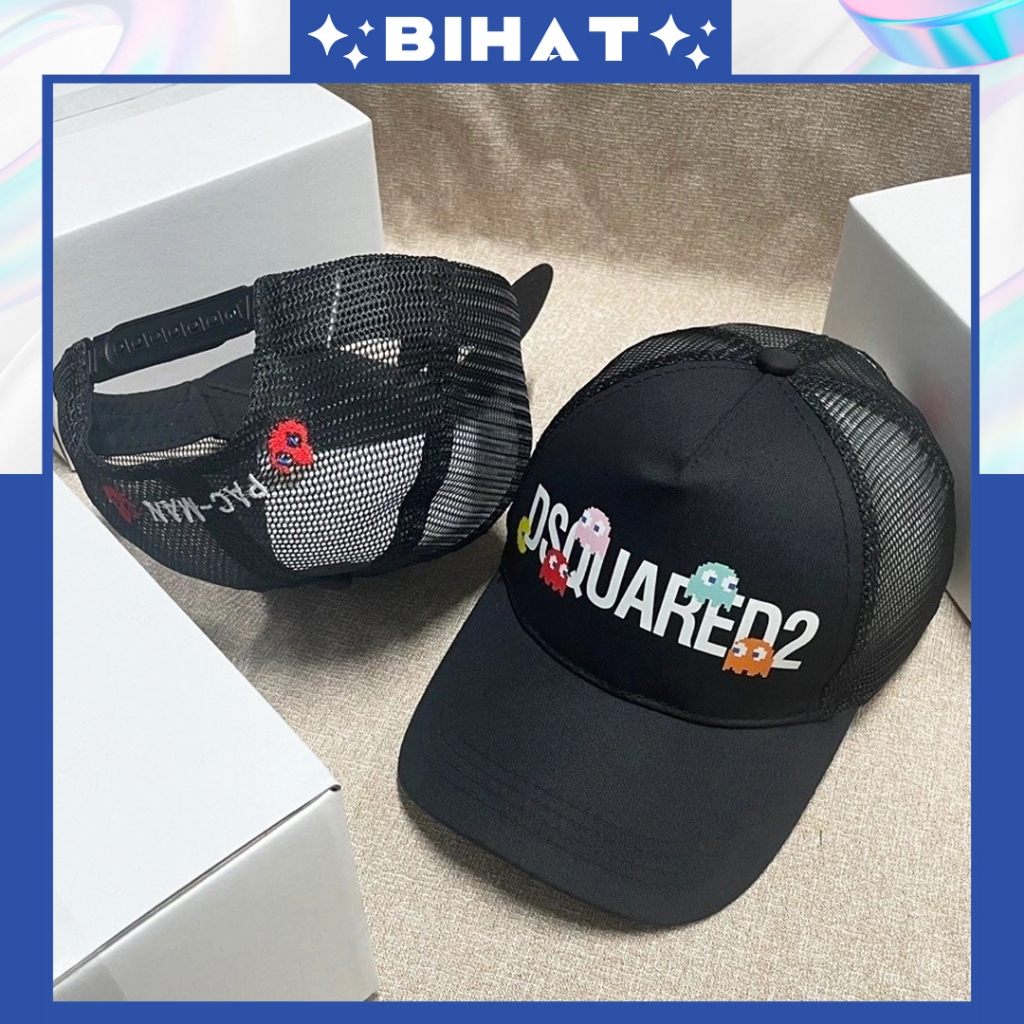 Mũ Lưỡi Trai DSQUARED2 Khoá Nút Thời Trang Nam Nữ, nón kết kaki phối lưới Dsquared2 thoáng mát MU568