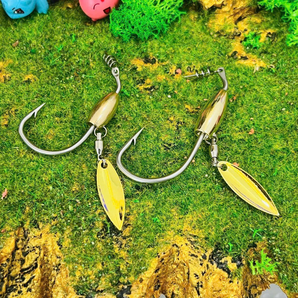 Lưỡi Mồi mềm Ar15 chì đồng, lưỡi móc mồi mềm NFF câu lure cá lóc, lưỡi câu cá lóc, cá chẽm