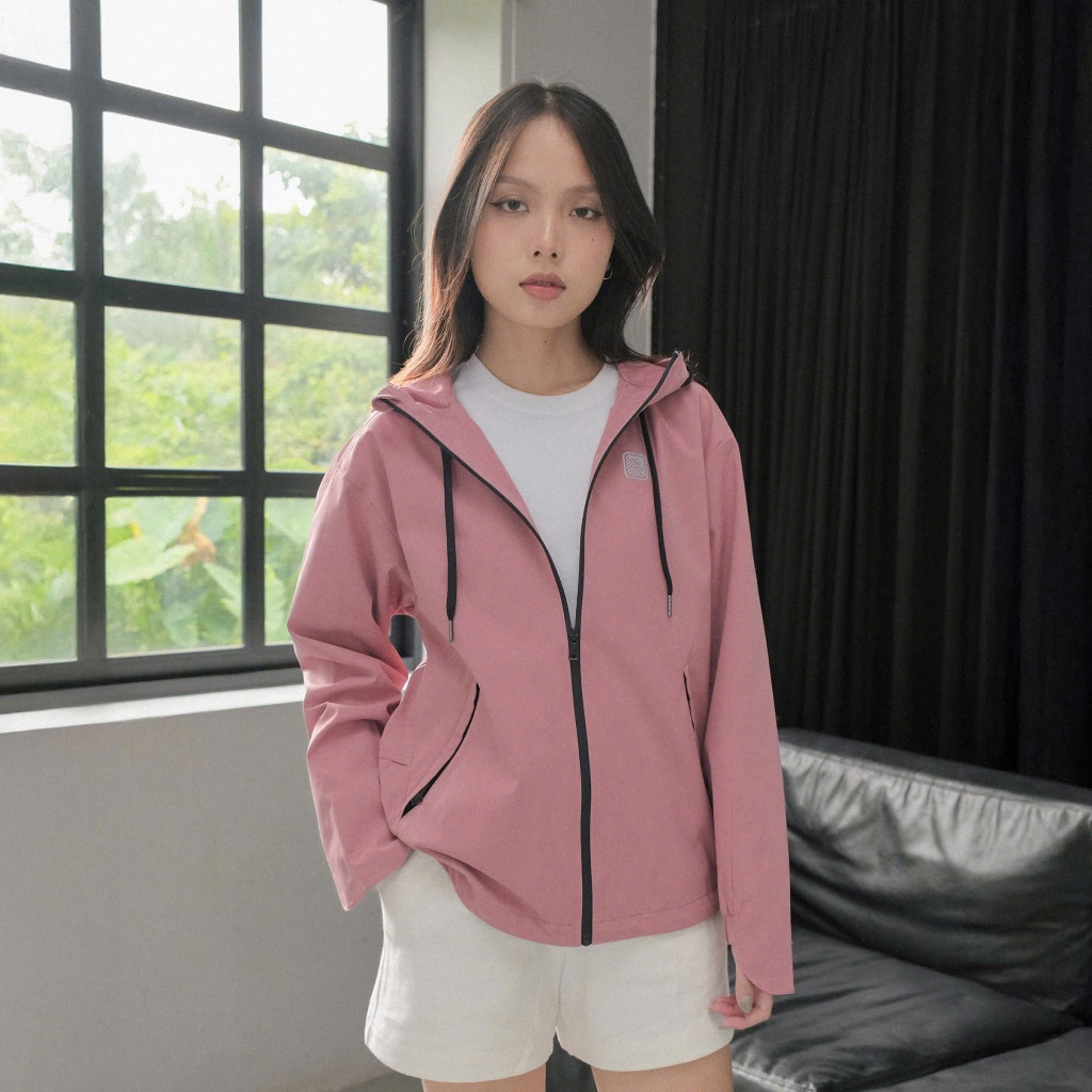Áo Khoác Dù Nữ Trượt Nước Couple TX Signal Logo Form Relax WOP 2087 | BigBuy360 - bigbuy360.vn