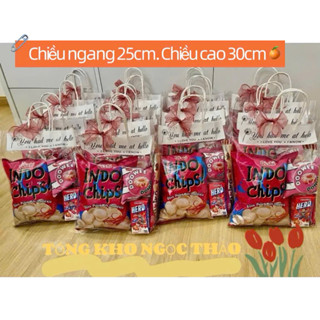  Combo 10-50 túi 25x30cm và 20x25cm đựng bánh kẹo  làm quà tổng kết năm học 1 6  tặng quà noen  tặng quà tết 
