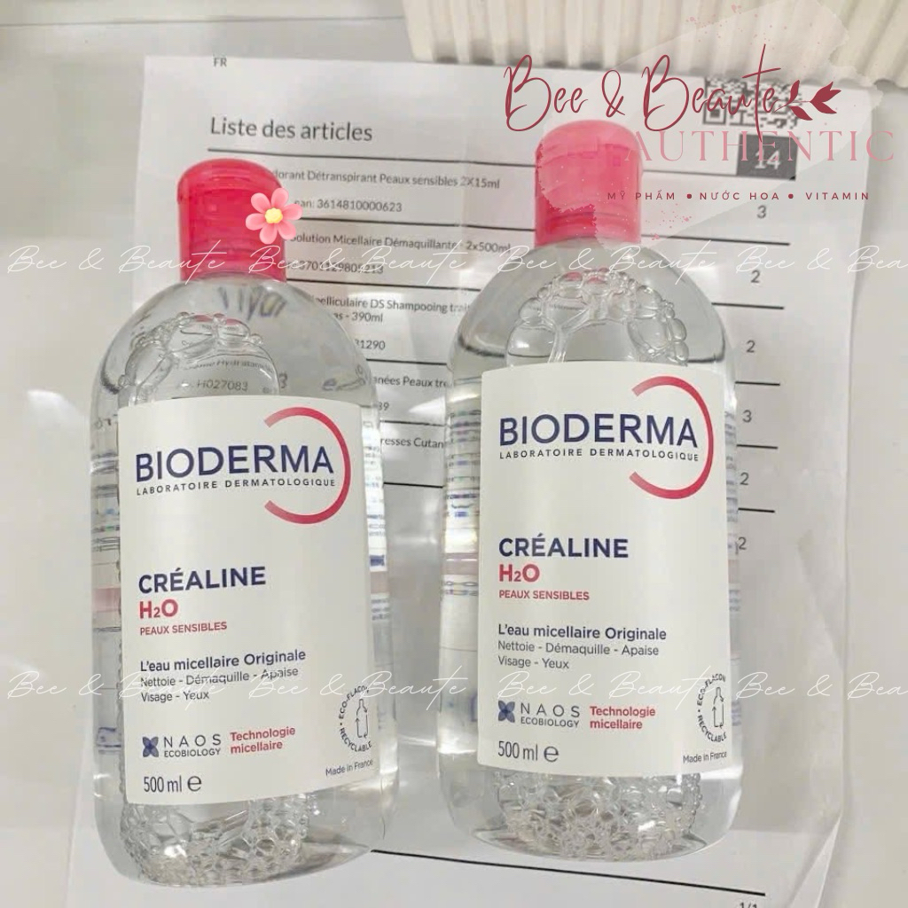 Nước tẩy trang Bioderma Sensibio + Sebium H2O, sạch sâu, dịu nhẹ an toàn cho da nhạy cảm