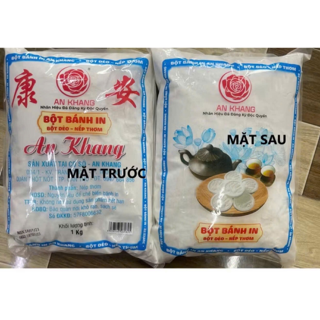 Bột dẻo làm bánh in, bánh dẻo, bánh trung thu dẻo hiệu An Khang Loại túi 1kg