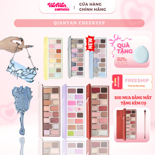 [HỎA TỐC] Bảng phấn mắt Cheeryep QIANYAN Natural Color Starring 16 ô đa dạng tone nhũ lì bám phấn 16g