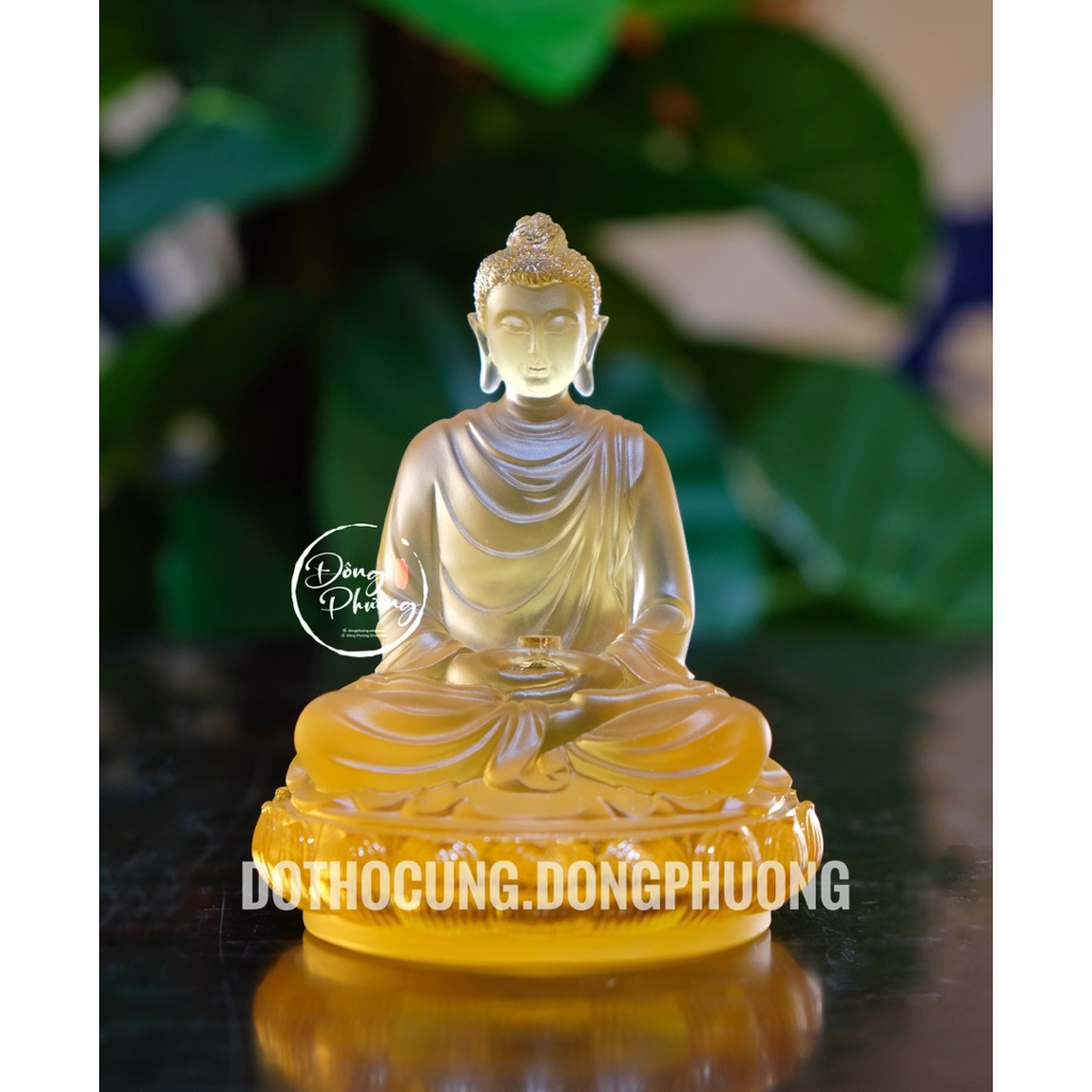 Phật thích ca để xe ô tô, tượng phật để xe, tượng để xe đá lưu ly cao cấp, phật thích ca mini 12cm