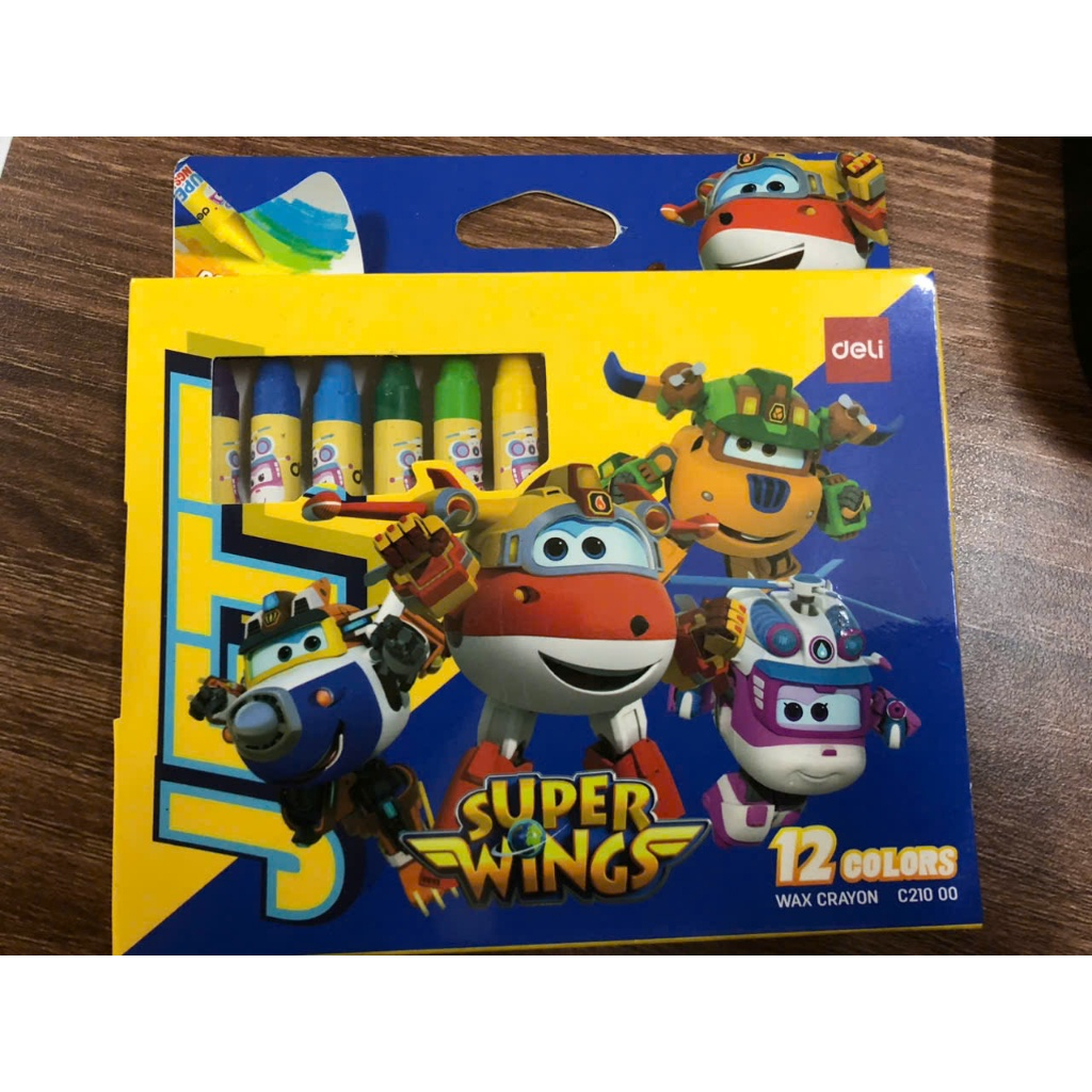 Sáp 12 màu Deli biệt đội bay siêu đẳng - sáp màu Classmate 12 màu - Sáp màu Aihao 12 màu - quà tặng 