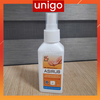  Nước rửa tay asirub dạng xịt 100ml - dung dịch sát khuẩn nhanh   Hàng chính hãng   