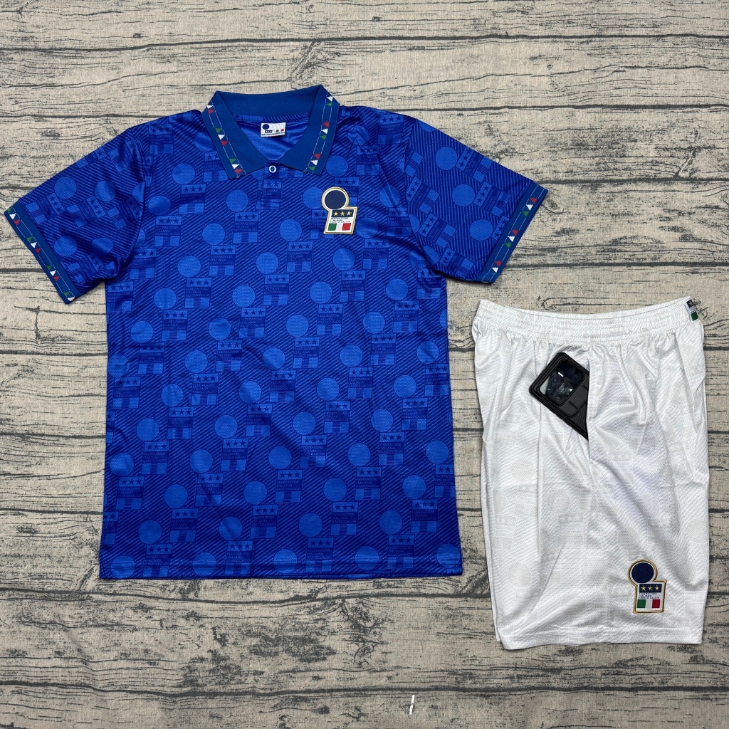 QUẦN ÁO BÓNG ĐÁ ĐỘI TUYỂN ITALIA-VẢI GAI THÁI CAO CẤP