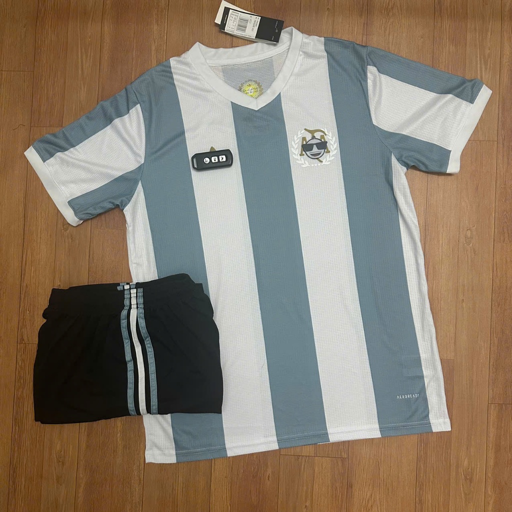 Quần Áo Bóng Đá Đội Tuyển Argentina, Áo Đá Banh Đội Tuyển Argentina - Vải Polyester Gai Thái