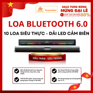 Loa Thanh Soundbar Bluetooth, 10 Loa Đèn Led cảm biến theo nhạc - Super Bass 2025