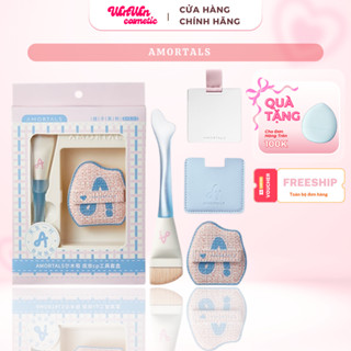   HỎA TỐC  Cọ dàn nền AMORTALS nàng tiên cá siêu mỏng Cọ đầu phẳng tán kem nền Chính hãng cao cấp Winwin Cosmetics 
