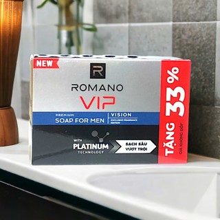 Xà Bông Cục Romano 90g/120g Chính Hãng – Sạch Da, Khử Mùi, Lưu Hương Nam Tính Lâu
