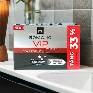 Xà Bông Cục Romano 90g/120g Chính Hãng – Sạch Da, Khử Mùi, Lưu Hương Nam Tính Lâu