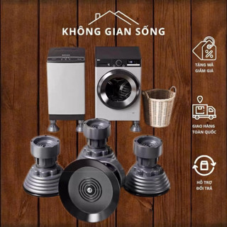 Chân chống rung tăng giảm điều chỉnh độ cao máy giặt, tủ lạnh, đế cao su chống ồn, chống trượt
