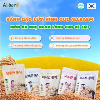   LV  Bánh Gạo Organic Đủ Vị Hàn Quốc ALLBARM   Ecomom Các Loại Thơm Ngon Dễ Cầm Nắm Cho Bé Tập Ăn Dặm 