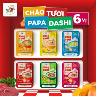 Cháo tươi papa dashi 240g ăn liền cho mọi lứa tuổi, thơm ngon nhiều hương vị, bổ dưỡng, an toàn thực phẩm
