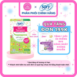 CHE TÊN - Băng Vệ Sinh Sofy Soft Tampon Super 3 Giọt Siêu Thấm Nhật Bản 9 Miếng/ Hộp - TIEMNHACHUN