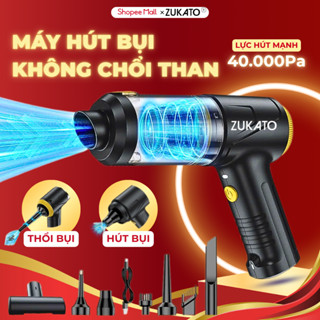 Máy hút bụi cầm tay không dây mini ZUKATO lực hút siêu mạnh 40.000Pa động cơ không chổi than 240W