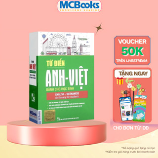 Sách - Từ điển Anh Việt dành cho học sinh (bìa xanh lá cây)