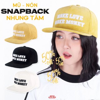 Mũ Nón WHO Snapback nhung tăm Mũ đội ngược