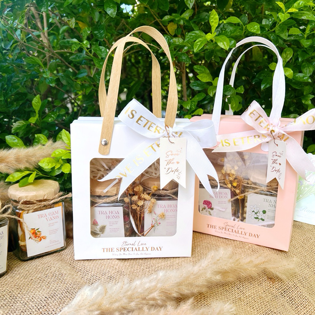 (HOẢ TỐC) Set quà tặng trà hoa, hộp quà tặng thảo mộc, sét quà tặng ngày 8/3, quà tặng 20/10, 20/11, quà tặng sinh nhật