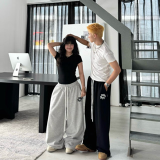 QUẦN DÀI NỈ 2DA ỐNG RỘNG WITH LOVE màu ĐEN/XÁM TIÊU/NAVY form Nam Nữ Unisex Local Brand Jaystoree 🖤