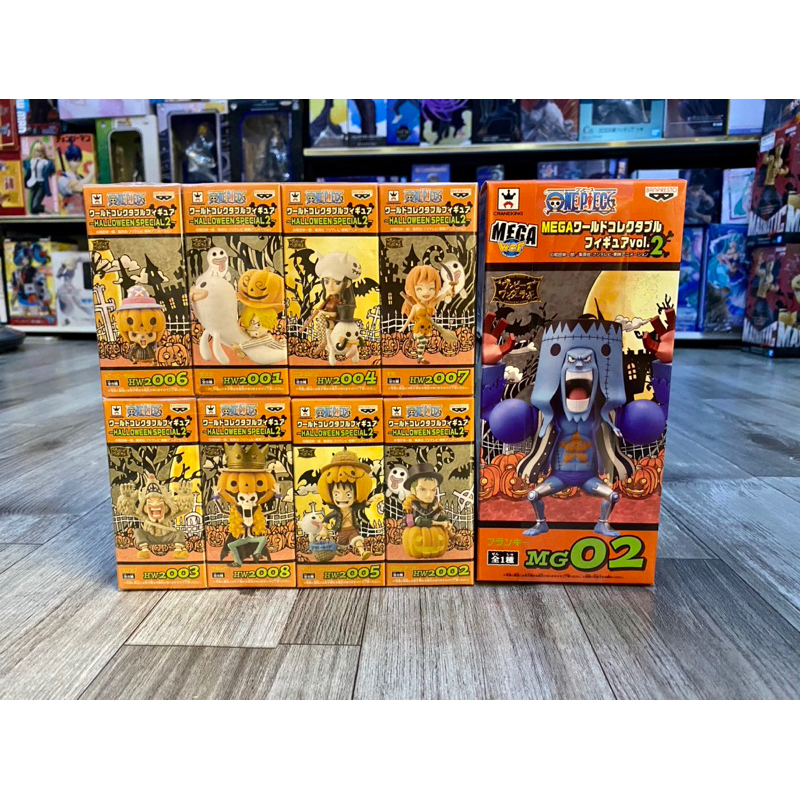 Mô hình One piece vua hải tặc Wcf Hallowen chopper luffy robin nami sanji zoro fullset đồ trang trí 