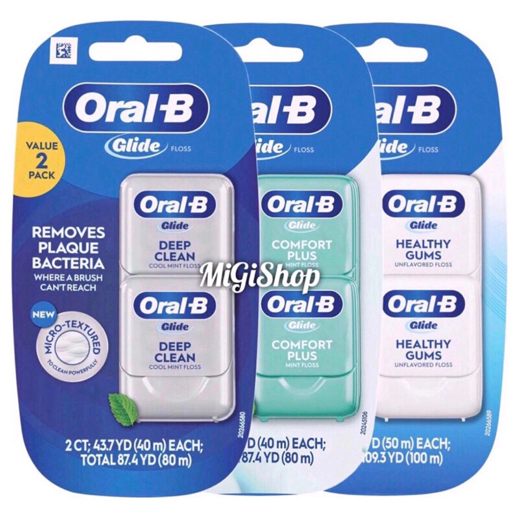 Chỉ Nha Khoa Oral B Glide Floss Deep Clean/Comfort Plus/Healthy Gums