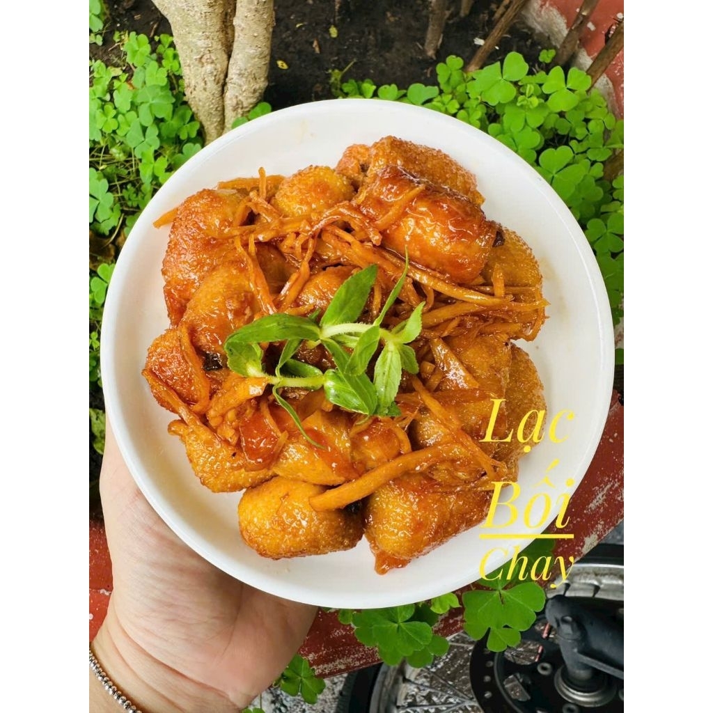 500g TÀU HỦ KY CUÔN NẤM CHAY THUẬN PHÁT(cổ vịt nấm)/HÀNG LẠNH CHỈ SHIP HỎA TỐC TRONG KV TPHCM/TPC LẠ