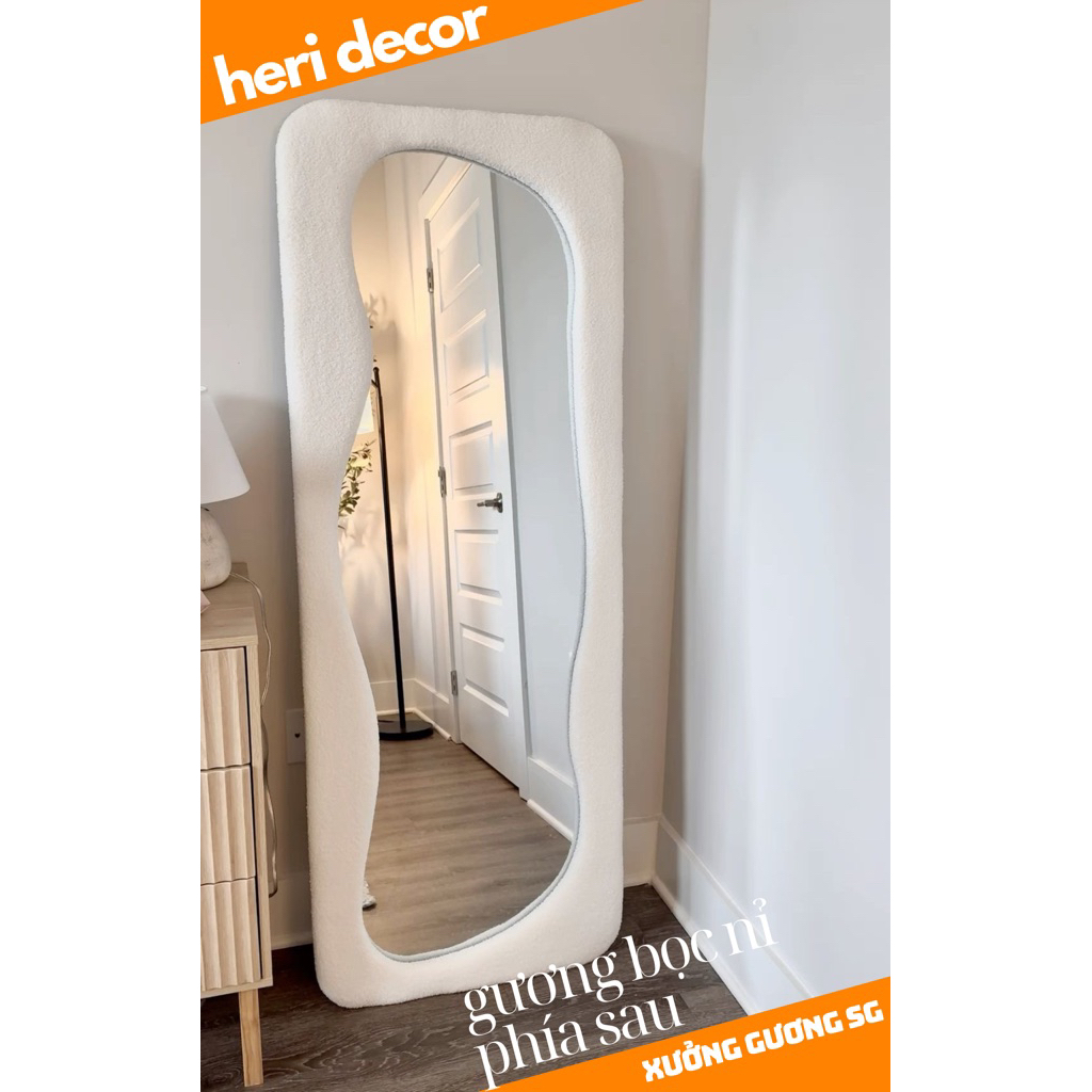 gương soi toàn thân hình hạt đậu/ củ lạc
