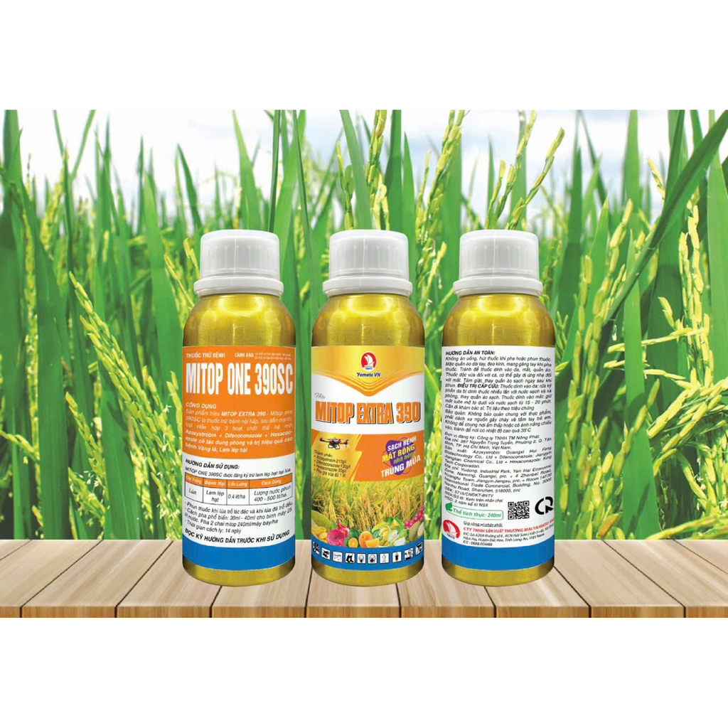 Mitop Extra 390SC 240ML: Chai nhôm cao cấp - 3 Hoạt chất mát bông- Sáng hạt- bóng trái