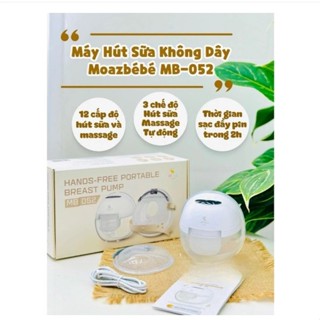 Máy hút sữa không dây Moaz BéBé MB052 - BẢO HÀNH CHÍNH HÃNG 12 THÁNG