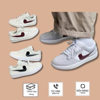 [SALE ĐẬM] Giày SB Force 58 xám vạch đỏ + vạch đen, Giày Thể Thao SB58 Nam Nữ hot trend Tặng Hộp