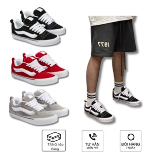 Giày _KNU Skool 3 màu Đen, Đỏ, Xám đủ size nam nữ kiểu dáng thể thao GIÁ TẠI XƯỞNG