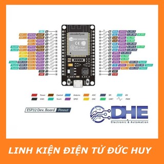 MODULE ESP32-WROOM-32 30P MICRO USB CP2102 TÍCH HỢP CHỨC NĂNG WIFI + RF (2.4GHZ) + BLUETOOTH