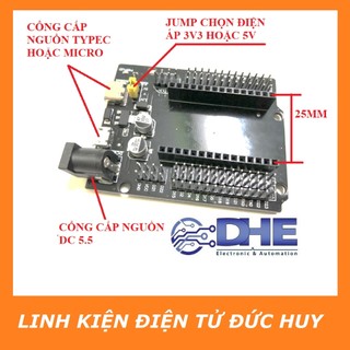 MODULE ESP32-WROOM-32 30P MICRO USB CP2102 TÍCH HỢP CHỨC NĂNG WIFI + RF (2.4GHZ) + BLUETOOTH