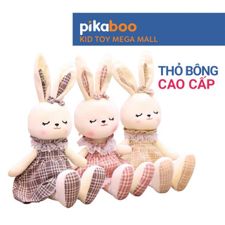  Gấu bông Thỏ mặc váy 50cm cao cấp Pikaboo thú nhồi bông thỏ dễ thương mềm mại an toàn cho da bé 