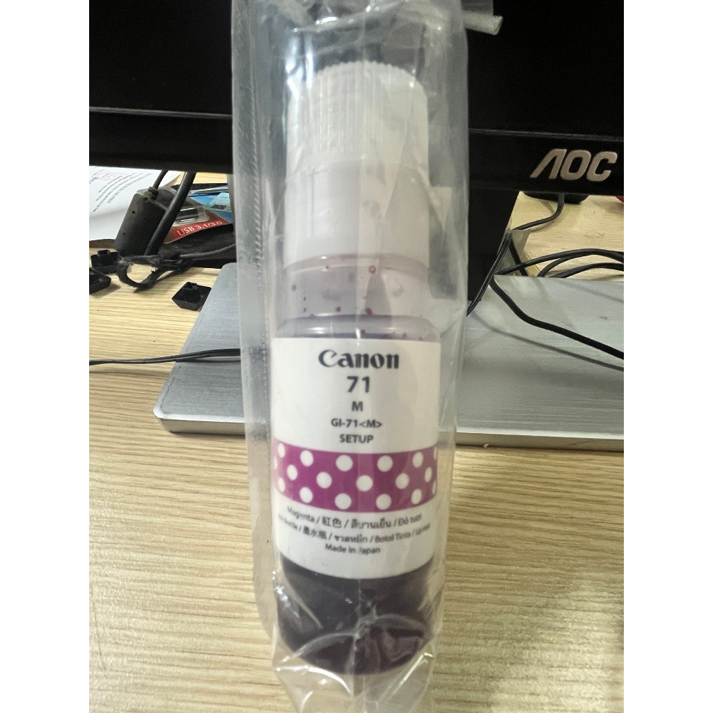 Mực Canon ( Bóc Máy ) Gl-71 Màu Đỏ (M) Canon G1020/G2020/G3020 /G5070/6070/G1730