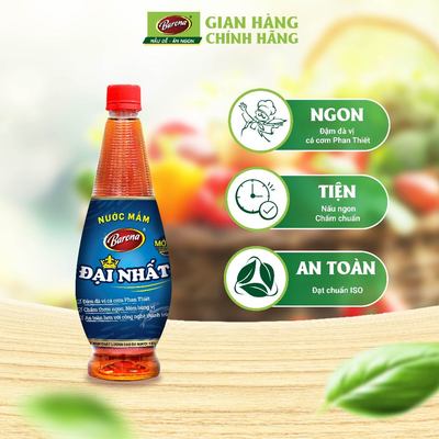 1 Thùng (12 chai x 750ml) Nước mắm Barona Đại Nhất 12 độ đạm