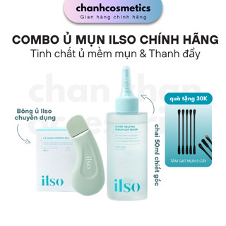   50ML SET 3 MÓN ILSO  ủ mụn ilso kèm thanh cà ilso chính hãng 