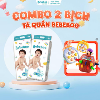  Combo 2 Bịch Tã Bỉm Quần Bebeboo Nhật Bản Chính Hãng Thấm Hút Tốt Lên 1200ml Chống Tràn Tuyệt Đối Cho Bé 