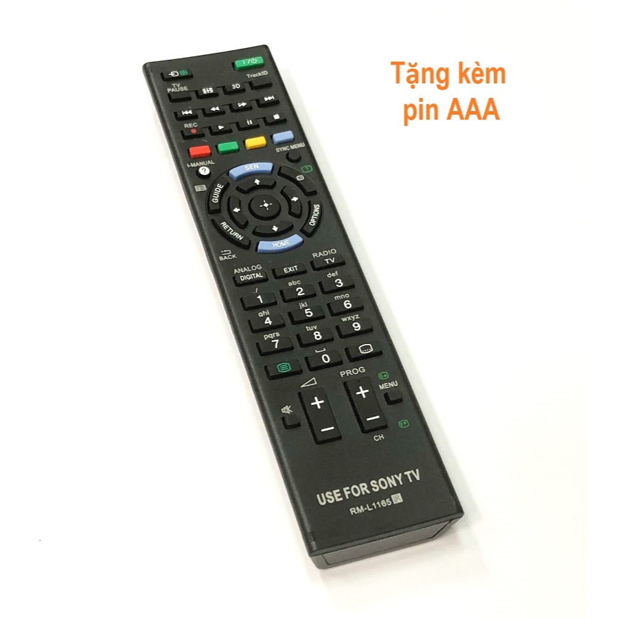 Remote Dùng Cho TV SONY Điều Khiển Tivi RM-L1165 LCD LED Internet Thay RM-GD027 RM-ED047 RM-GD030 Kè
